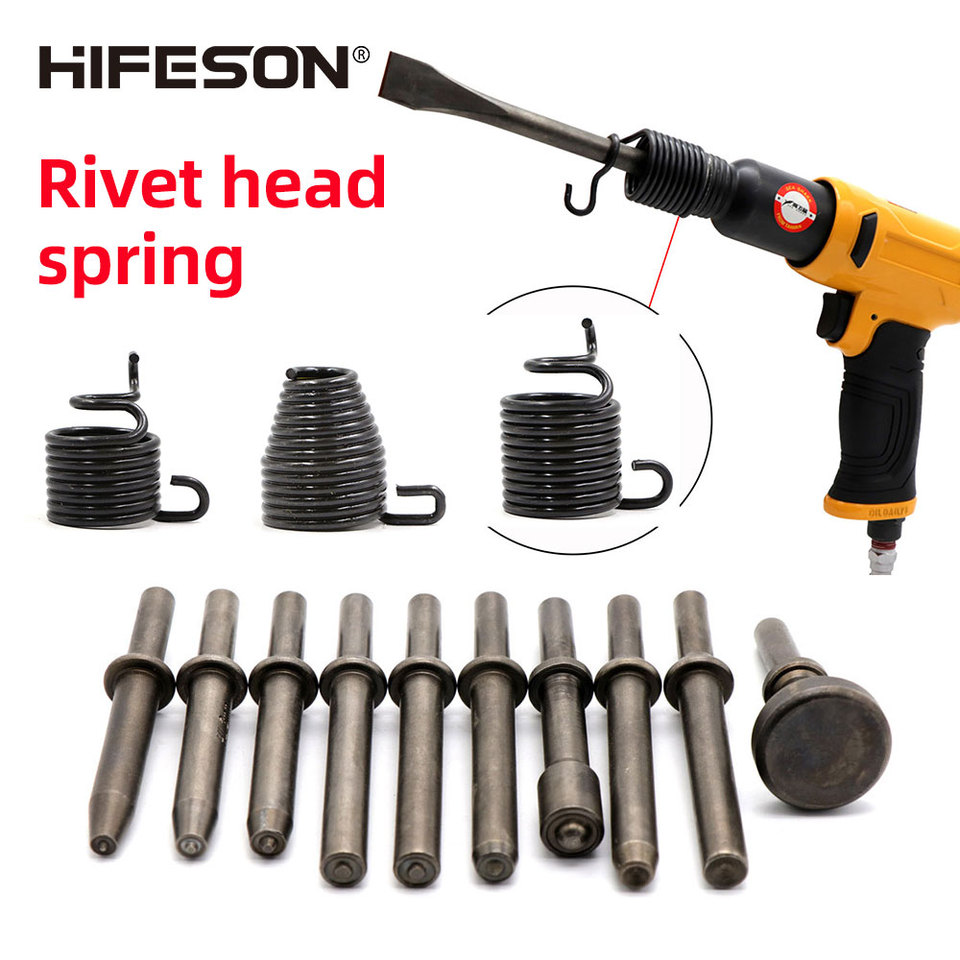 Pneumatic Rivet Gun Solid\Semi-tubular Rivet Head 8 Coil Spring/10 Coil  Spring/Pointed Spring Rivet Gun Spring Combination Set